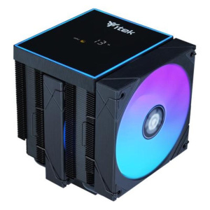 Itek dissipatore ad aria icy-6hatp – skt universale, 250w tdp, 6 heatpipe, 2x12cm fan, argb temp.
