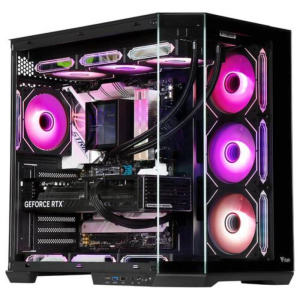 Itek case dark cave aku – gaming tower, atx, 4x12cm argb fan, usb3, type-c, temp glass side fron