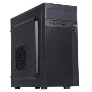 Itek case theon – mid tower, matx, psu 500w, 2xusb3, full black