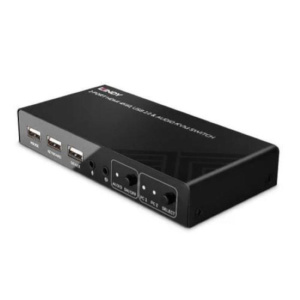 Switch lindy kvm hdmi 4k60, usb 2.0 & audio, 2 porte – 32809