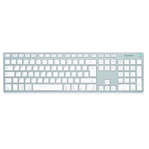 Hamlet apple xkkita-mcbt tastiera in alluminio bluetooth 106 tasti layout italiano