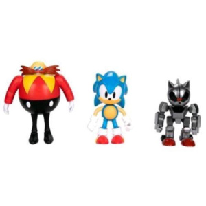Jakks sonic set di 3 figure del 30° anniversario alte 10 cm