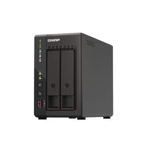 Qnap nas ts-253e tower 2-bay cpu celeron j6412 dual core + 8 gb ddr4 2x m.2 gen.3×1 + 2x 2.5 gbe