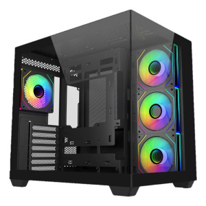 Cabinet atx midi tower cooler master e681-khnn-s00 elite 681 black atx 1×3.5 2×2.5 2xusb3.0 4x120mm-argb noalim vetro laterale
