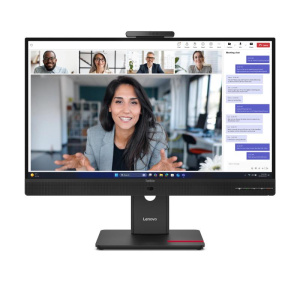 Monitor lenovo t24-4v 64b6mat1eu 23,8 ips/fhd/vga,hdmi,dp, usb-c (15w)/voip/pivot speakers/webcam