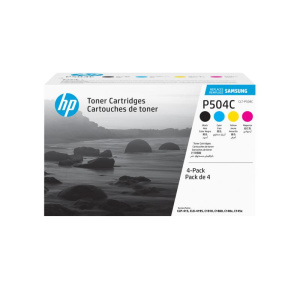 Samsung confezione da 4 cartucce toner originali hp clt-p504c (ciano/magenta/giallo/nero)