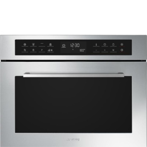 Smeg forno microonde incasso combinato 32lt grill 45cm inox sf4400mcx1