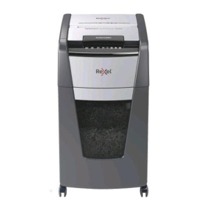 Rexel distruggidocumenti automatico a frammento 225 fogli capacita` 60 litri cestino removibile con rotelle grigio