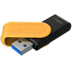Kingston datatraveler exodia s chiavetta usb 512gb usb-a 3.2 gen 1 con cappuccio a rotazione nero giallo