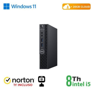 Pc dell optiplex 3060-5060m mini intel core i5-8 gen. 8gb 256gb ssd windows 11 pro – ricondizionato – gar. 12 mesi (rn45522381)