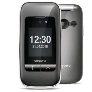 Emporia one v200 2.8 easy phone clamshell basetta di ricarica 2g space grey