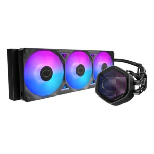 Cooler master dissipatore a liquido atmos ii, 3x120mm argb, kit schermo pixel incl, nero