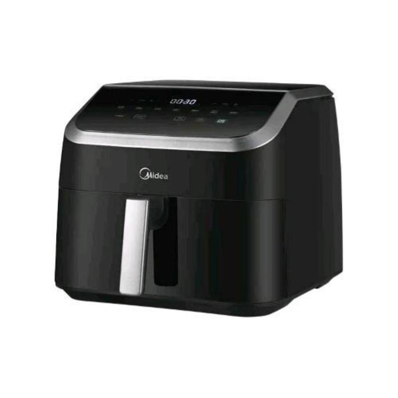 Midea mad8500adk friggitrice ad aria 8,5 lt 2200w tecnologia heatxpress display digitale 9 programmi con finestra e timer nero