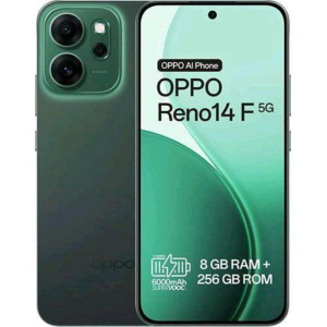 Oppo reno 14f 5g dual sim 6.57 octa core 256gb ram 8gb 5g vodafone italia luminous green