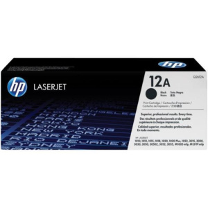 Hp toner nero 12a q2612a per lj 1010/1012/1015/1018/1020/1022 3015/3020 (conf.2 pz)