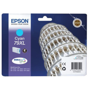 Epson cart ink ciano xl per wf-5620 serie torre di pisa