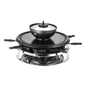 Unold 48726 griglia per raclette 8 persona(e) 1300 w nero, acciaio inox