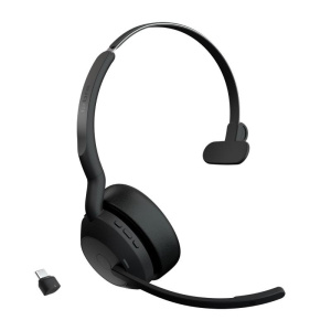 Jabra evolve2 55 auricolare wireless a padiglione ufficio bluetooth nero