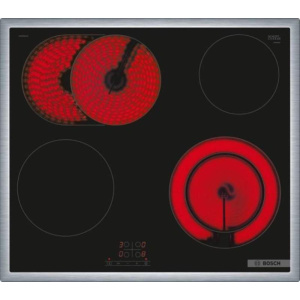 Bosch serie 4 pkn645ba2e piano cottura nero da incasso 60 cm ceramica 4 fornello(i)