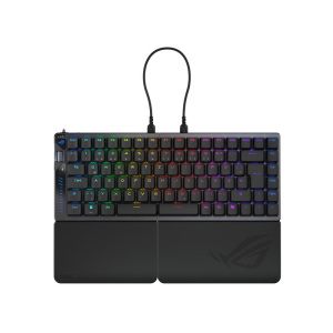 Asus rog falcata tastiera gaming usb + rf wireless + bluetooth qwertz tedesco nero