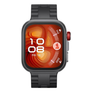 Huawei watch fit 4 pro, vetro zaffiro, cassa in titanio e cinturino nero. fino a 10 giorni di autonomia e compatibile con ios e