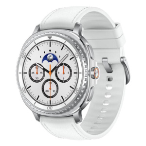 Samsung galaxy watch 8 classic 3,3 cm (1.3) amoled 46 mm digitale 438 x 438 pixel touch screen argento wi-fi gps (satellitare)