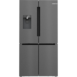 Bosch serie 6 kfi96axea frigorifero side-by-side libera installazione 574 l e nero, acciaio inox
