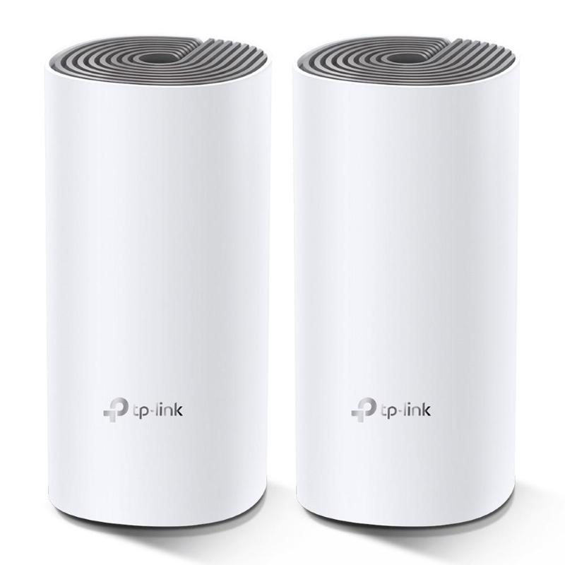 Tp-link deco e4 (2-pack) dual-band (2.4 ghz/5 ghz) wi-fi 5 (802.11ac) bianco, grigio interno