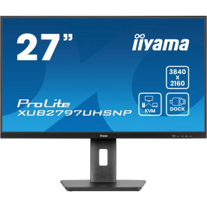 Iiyama prolite xub2797uhsnp-b1 monitor pc 68,6 cm (27) 3840 x 2160 pixel 4k ultra hd led nero