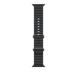 Apple cinturino ocean nero (49 mm) – titanio naturale