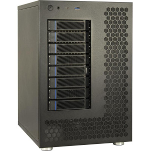 Inter-tech nas-8 custodia per disco rigido (hdd) nero 2.5/3.5