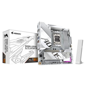 Gigabyte b850m aorus elite wifi6e ice scheda madre – processori amd ryzen serie 9000, 12+2+1 fasi vrm digitali, fino a 8200mhz