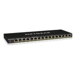 Netgear gs316p non gestito gigabit ethernet (10/100/1000) supporto power over ethernet (poe) nero