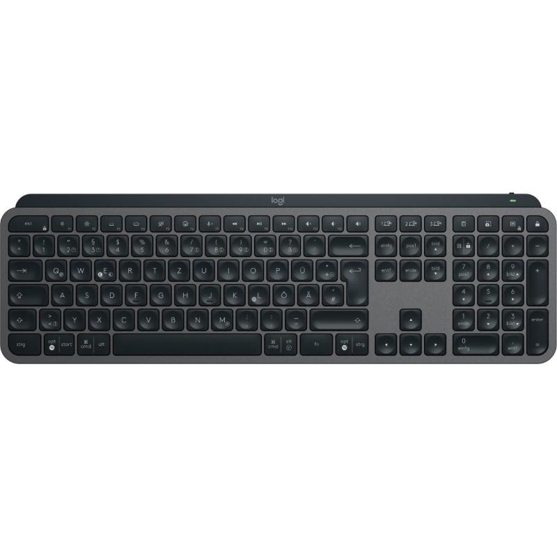 Logitech mx keys s tastiera rf senza fili + bluetooth qwertz tedesco grafite