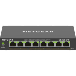 Netgear 8-port gigabit ethernet high-power poe+ plus switch (gs308epp) gestito l2/l3 gigabit ethernet (10/100/1000) supporto