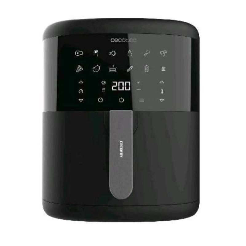 Cecotec cecofry bombastik 6000 friggitrice ad aria 6 lt 1700w tecnologia perfectcook 12 programmi nero