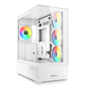 Sharkoon case ak6 rgb white atx