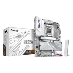 Gigabyte x870e aorus elite wifi7 ice scheda madre – supporta cpu amd ryzen 9000, vrm digitale a 16+2+2 fasi, fino a 8200 mhz