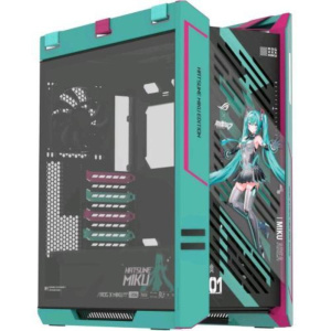 Asus rog strix helios ii hatsune miku edition case midi tower vetro temperato no-power eatx/atx/matx/mini-itx