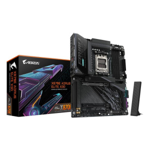 Gigabyte x870e aorus elite x3d scheda madre – supporta cpu amd ryzen 9000, vrm digitale a 16+2+2 fasi, fino a 9000 hz ddr5