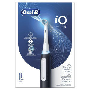Oral-b spazzolino elettrico io 3 nero, 1 testina