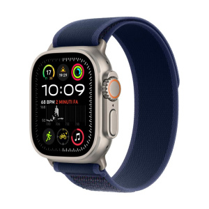 Apple watch ultra 2 gps + cellular 49mm cassa in titanio con blue trail loop – s/m