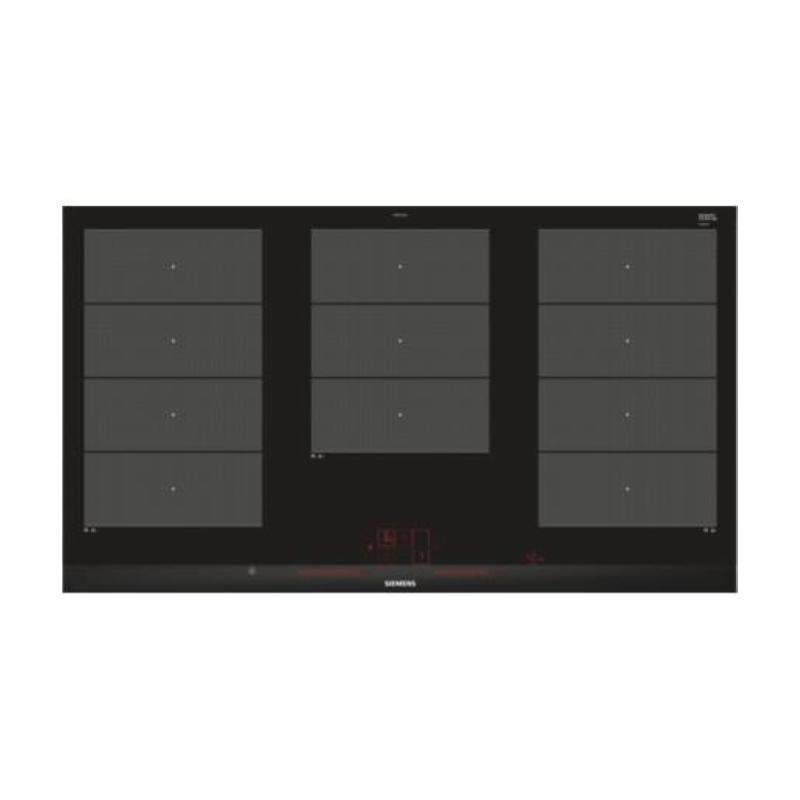 Siemens ex975lxc1e piano cottura nero, acciaio inox da incasso piano cottura a induzione 5 fornello(i)