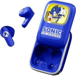 Otl sonic the hedgehog slide – auricolari tws con custodia di ricarica blu