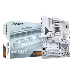 Gigabyte b850 eagle ice scheda madre – cpu amd ryzen serie 9000, vrm digitale a 8+2+2 fasi, fino a 8200 mhz ddr5 (o.c), 1 x m.2
