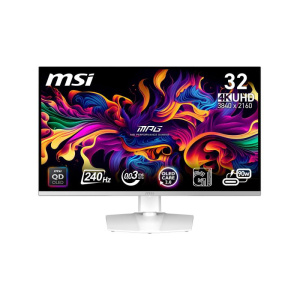 Msi mpg 321urxw qd-oled monitor pc 80 cm (31.5) 3840 x 2160 pixel 4k ultra hd bianco