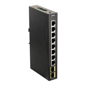 D-link switch industriale 8 porte gigabit, include 2 x 100/1000m sfp