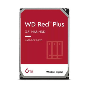 Western digital hdd red plus 6tb 3,5 5400rpm sata 6gb/s buffer 256mb