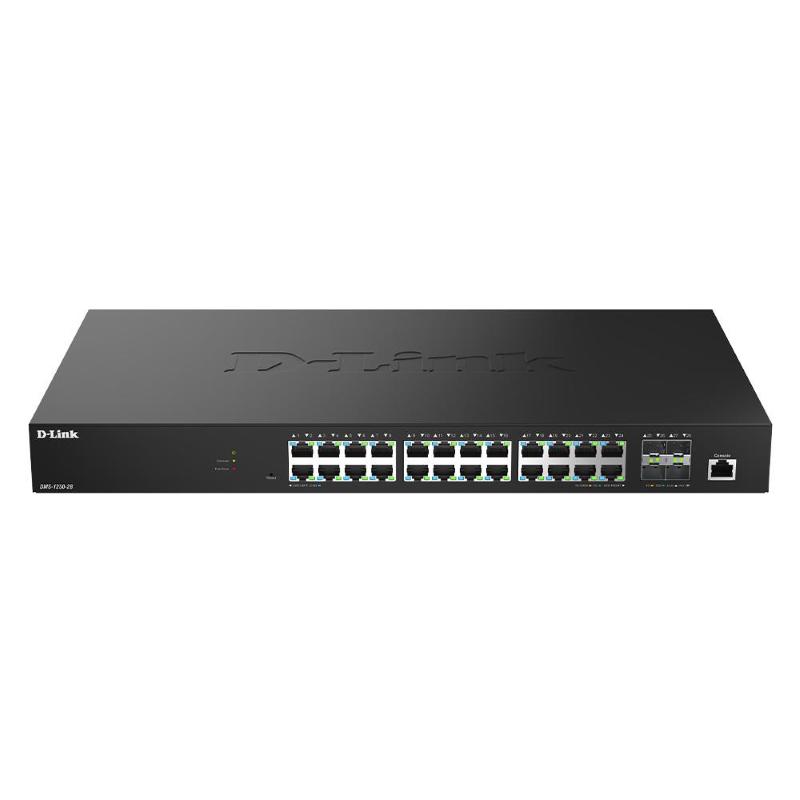 D-link switch 28-port 2.5g multi-gigabit smart managed switch with 4 x 10g sfp+ ports