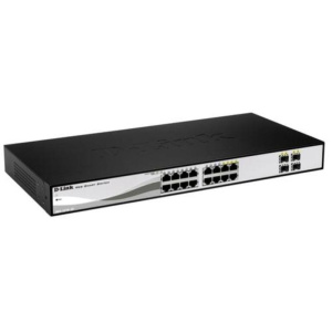 D-link switch 16 porte gigabit 4 combo 1000baset/sfp rack montabile